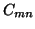 $C_{mn}$
